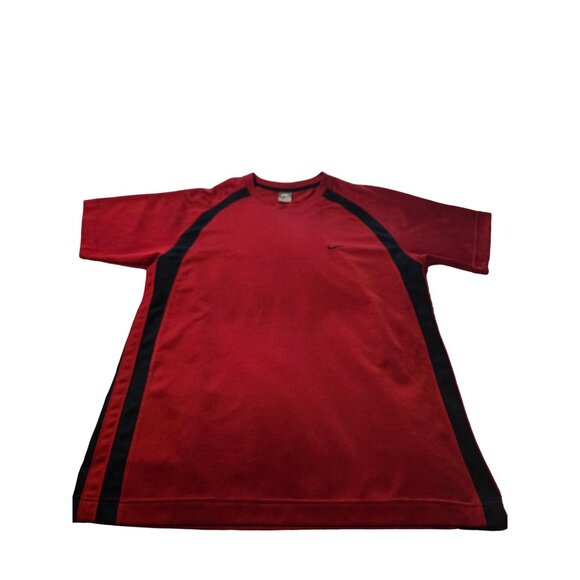 Red Nike Swoosh t shirt with Black Logo Graphics on front  XXL - Picture 2 of 3